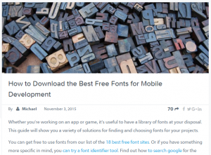 best free fonts screen capture