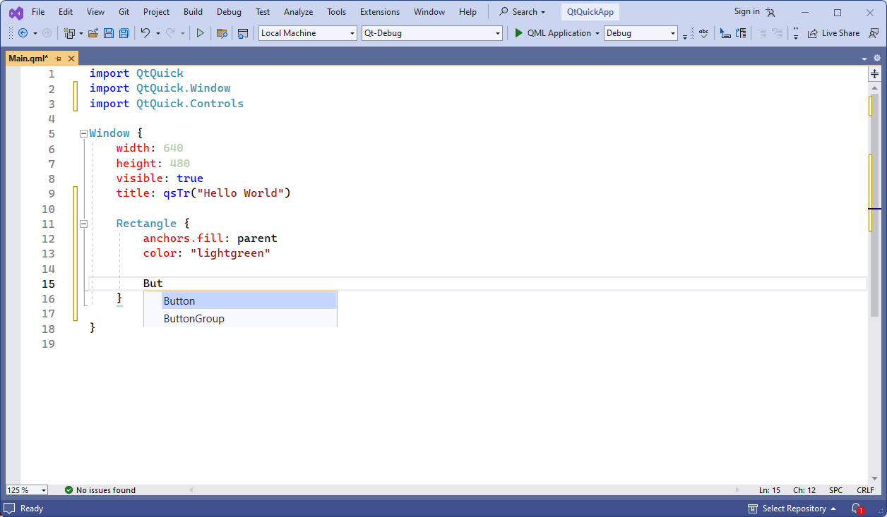 Visual Studio QML Extension