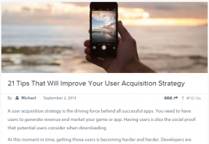 User Acquisition