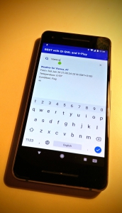 REST Client with Felgo running on a Google Pixel 2
